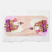 喜びにあふれたサンタキッチンティータオル キッチンタオル (横)