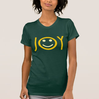 喜びによってインスパイア顔のティー Tシャツ