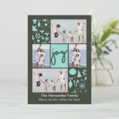 喜びによって分類されるクリスマスパターン休日の写真カード シーズンカード (スタンド正面)