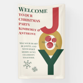 喜びに包まれて、クリスマスのお出迎え 横断幕