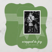 喜びに包まれて 1-写真 オーダーメイド グリーン シーズンカード (正面/裏面)