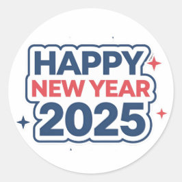 喜びに固執2025年正月：ラウンドシール ラウンドシール