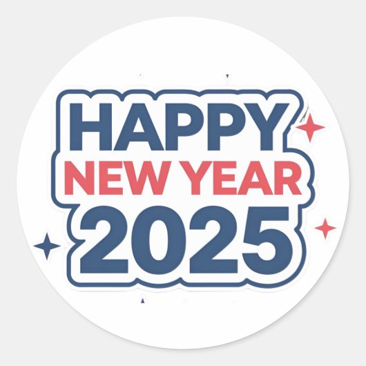 喜びに固執2025年正月：ラウンドシール ラウンドシール (正面)