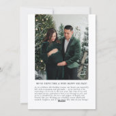 喜びに満ちたすばらしいニュースの写真クリスマスカード シーズンカード (裏面)