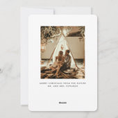 喜びに満ちたエンゲージメント ワンフォトエンゲージメント シーズンカード (裏面)