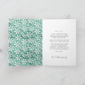 喜びに満ちたクリスマスの家族写真 シーズンカード (内部)