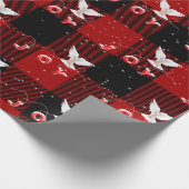 喜びに満ちたクリスマスの鳩 ラッピングペーパー (角)