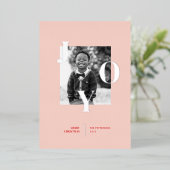 喜びに満ちたホリデー写真 箔シーズンカード (立ち正面)