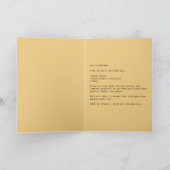 喜びに満ちた冬のシャンパン祝賀会 カード (内部)