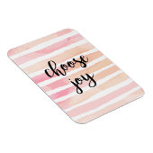 喜びに満ちた名言のカリグラフィー水彩画 マグネット (右側)