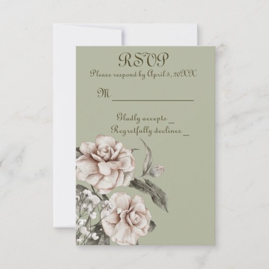 喜びに満ちた心で 出欠カード (正面)