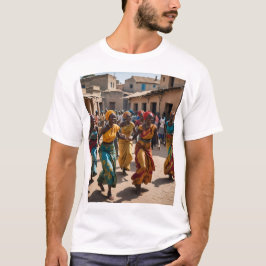 喜びに満ちた村の祝祭の踊り Tシャツ