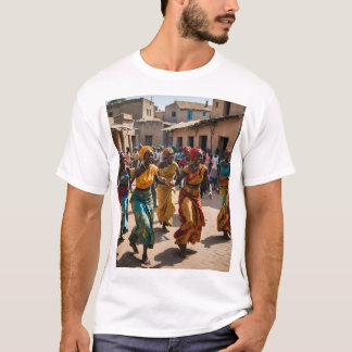 喜びに満ちた村の祝祭の踊り Tシャツ