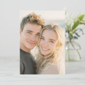 喜びに満ちた温かいリアルな写真 招待状 (スタンド正面)