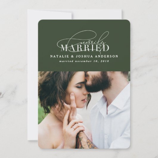 喜びに満ちた結婚発表 シーズンカード (正面)