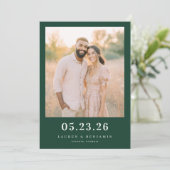 喜びに満ちた緑の農村風写真 セーブザデート (スタンド正面)