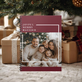 喜びに満ちた聖なるクリスマス 写真入りフォトノートブック ノートブック
