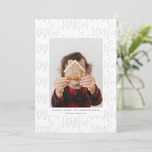 喜びに満ちた脚本の写真のカラフルエレガント (スタンド正面)