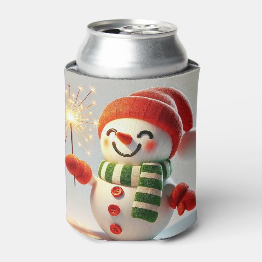 喜びに満ちた雪だるま 缶クーラー (缶正面)