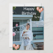 喜びに満ちた1日をお祈りします 招待状 (正面)