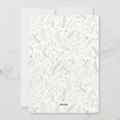 喜びに満ちた フォレストグリーン ゴールド アーチ & スノーオーバーレイ フォト シーズンカード (裏面)