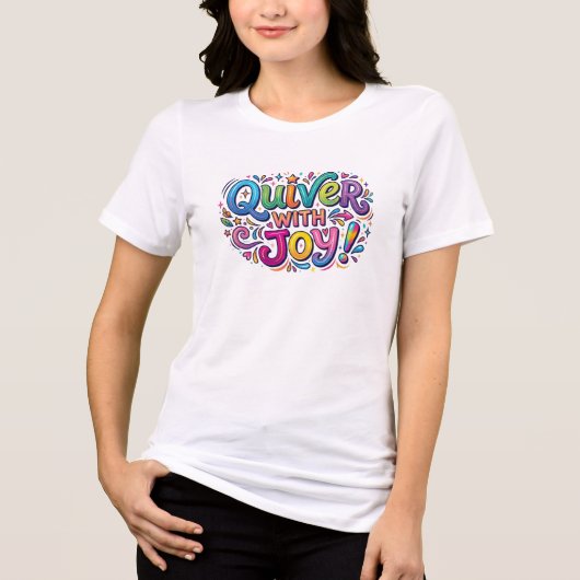 喜びに満ちて トライブレンドＴシャツ (正面)