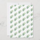 喜びに飛び込むかわいいカンガルーの水の色ベビーシャワー 招待状 (裏面)