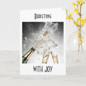 喜びのあまり破裂。 カード (黄色い花)