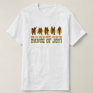 喜びのおもしろいな80sレトロの大衆文化のグラフィックのダンス tシャツ