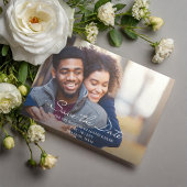 喜びのおもしろい写真結婚式の日付を保存 マグネット招待状