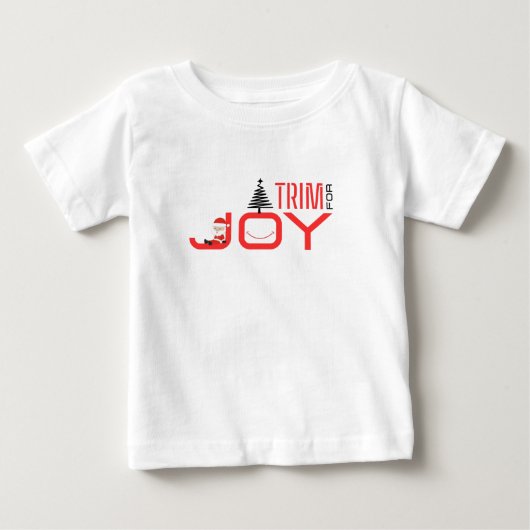 喜びのためにトリミング ベビーTシャツ (正面)