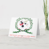 喜びのために吠えているフレンチ・ブルドッグ! シーズンカード (裏面)