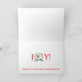 喜びのために吠えているフレンチ・ブルドッグ! シーズンカード (内部)