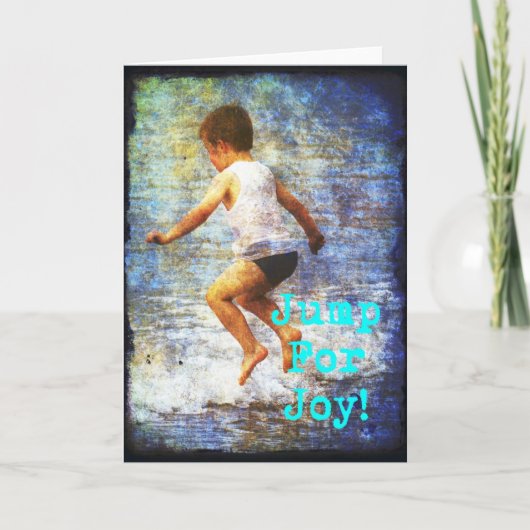 喜びのために跳んで下さい カード (正面)