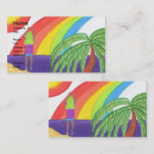 喜びのために跳んで下さい! 名刺のテンプレート 名刺 (正面/裏面)