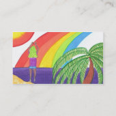 喜びのために跳んで下さい! 名刺のテンプレート 名刺 (裏面)