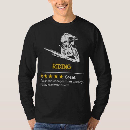 喜びのためのサドル:乗馬 – より安く、より速く、ファンニ Tシャツ (正面)