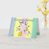 喜びのための跳躍 カード (黄色い花)