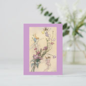 喜びのはがき付き3つのスプライト不機嫌 ポストカード (スタンド正面)