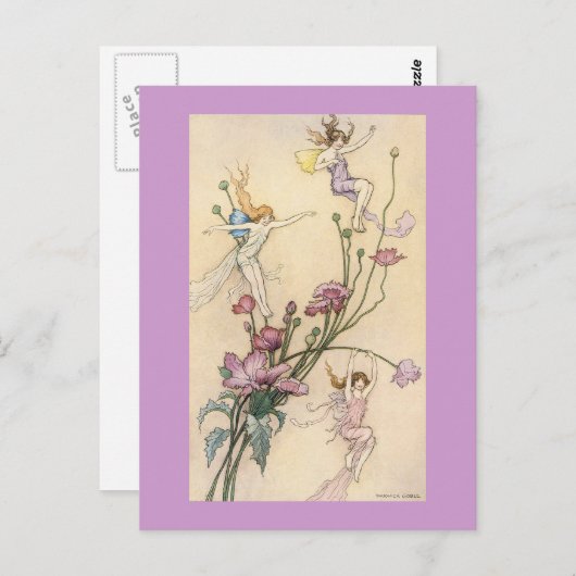 喜びのはがき付き3つのスプライト不機嫌 ポストカード (正面/裏面)