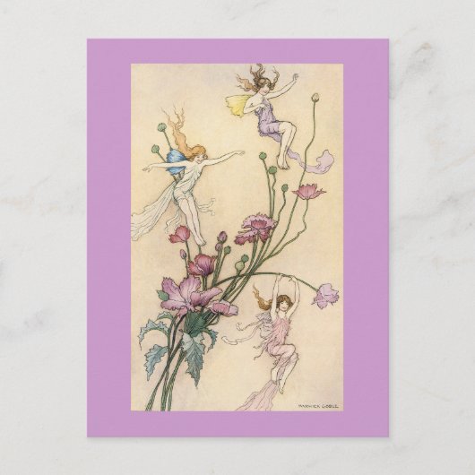 喜びのはがき付き3つのスプライト不機嫌 ポストカード (正面)