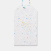 喜びのひとしずく：水彩ベビーシャワーのギフトタグ ギフトタグ (裏面)