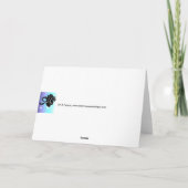 喜びのアラビアのまだら馬の馬のクリスマスカードの精神 シーズンカード (裏面)