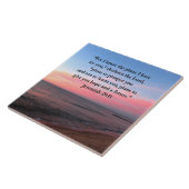 喜びのエレミヤ29:11日の出 タイル (側面)