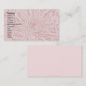 喜びのエンボスそっくりの花柄の破烈 名刺 (正面/裏面)