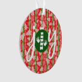 喜びのカイロプラクティックかカイロプラクターのクリスマスのオーナメント オーナメント (正面)