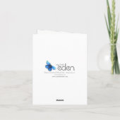 喜びのカンガルーのクリスマスカードのためのオーストラリアのジャンプ シーズンカード (裏面)