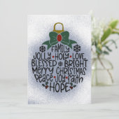 喜びのクリスマスオーナメントのカード シーズンカード (スタンド正面)