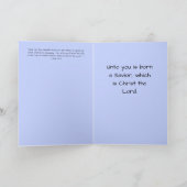 喜びのクリスマスカー素晴らしドの嬉しい知らせ カード (内部)