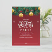 喜びのクリスマスパーティの招待状 招待状 (スタンド正面)